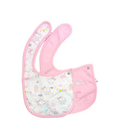 2PK Children Wearing Bibs Little Bunny